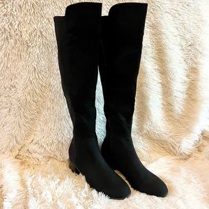 NIB Unisa Black Dressy Knee High Boots size 9